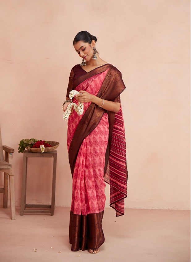 Sr Meera Queen Chanderi Saree Catalog